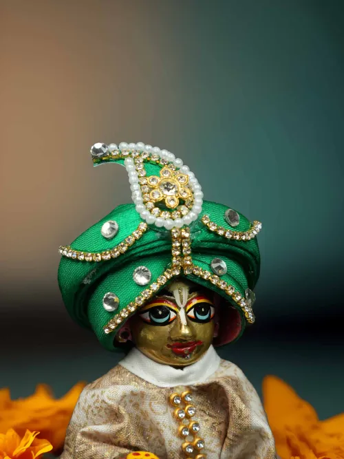 Rajveer Maratha Style Green Pagdi For Thakur Ji