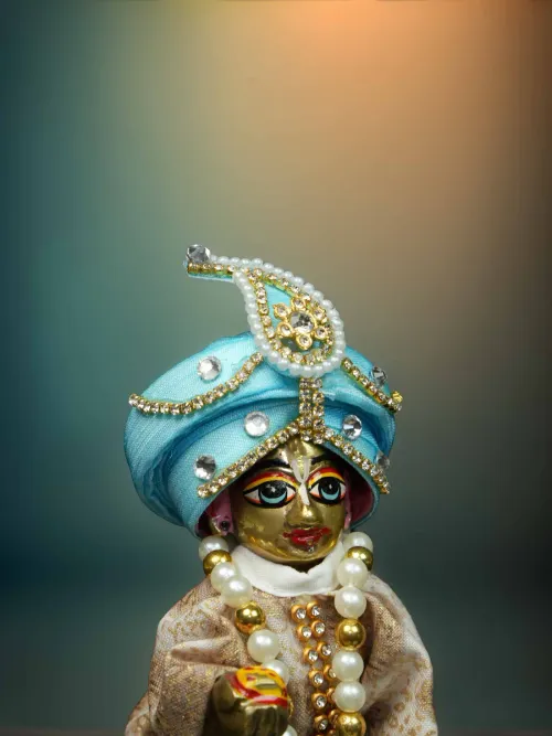Rajveer Maratha Style Blue Pagdi For Thakur Ji