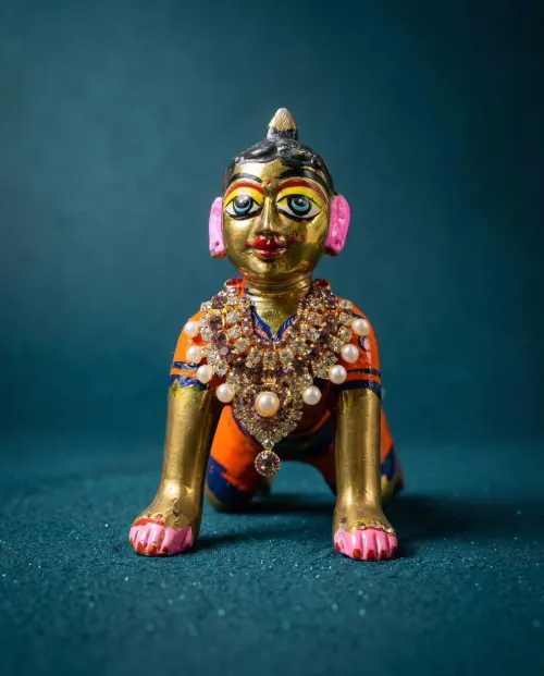 Chitralekha Purple Haar for Radha Rani Ji | Necklace for Shreeji