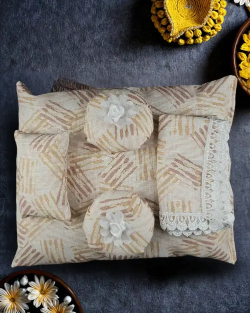 Shanti Niketan Soft Cotton Bistar Set for Laddu Gopal Ji