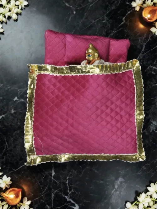 Divya Nidra Pink Bistar Set For Laddu Gopal Ji