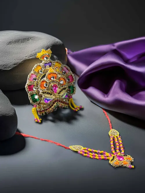 Shashthi Utsav Mukut Mala Shringar Set for Laddu Gopal Ji