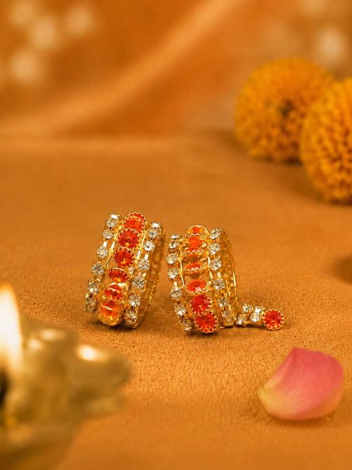 Manibandh Orange Kangan for Thakur Ji