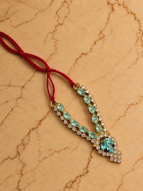 Sragvika Light Blue Stone Mala for Kanha Ji