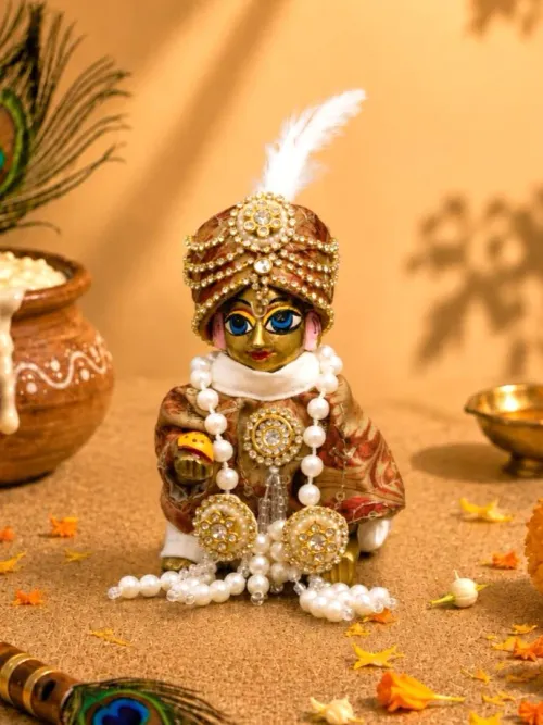 Yadukirti Kurta Pajama Set with Pagdi For Laddu Gopal Ji