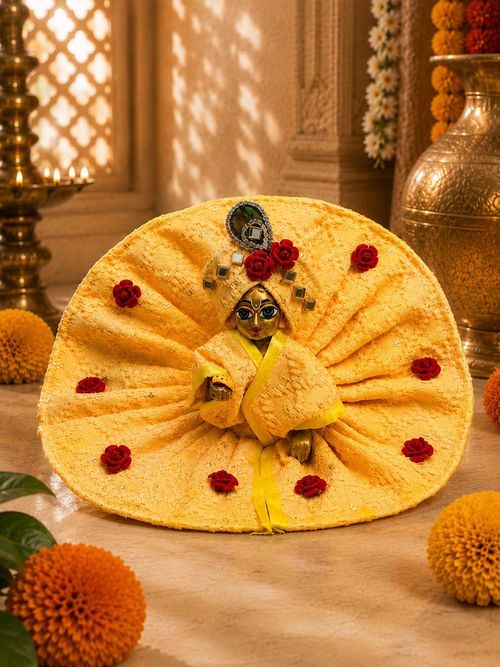 Tantushri Classic Gol Cotton Kanha Ji Ki Poshak
