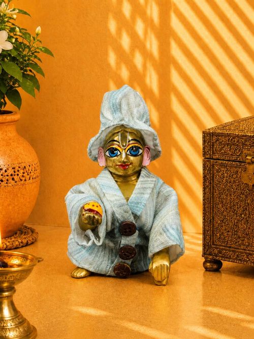 Navo Roop Linen Co-ord Set For Laddu Gopal Ji