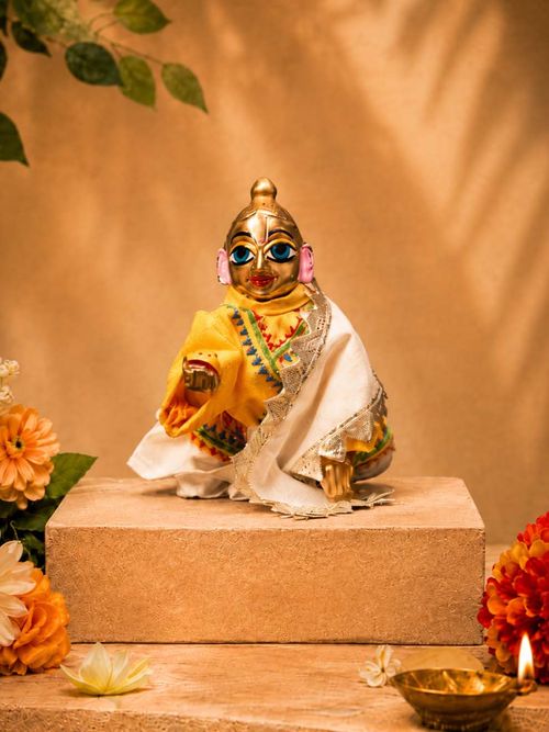 Varnika Embroidered Dhoti Kurta for Laddu Gopal Ji