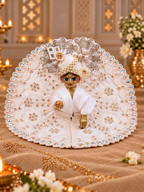 Induprabha Fancy Poshak Laddu Gopal Gol Dress