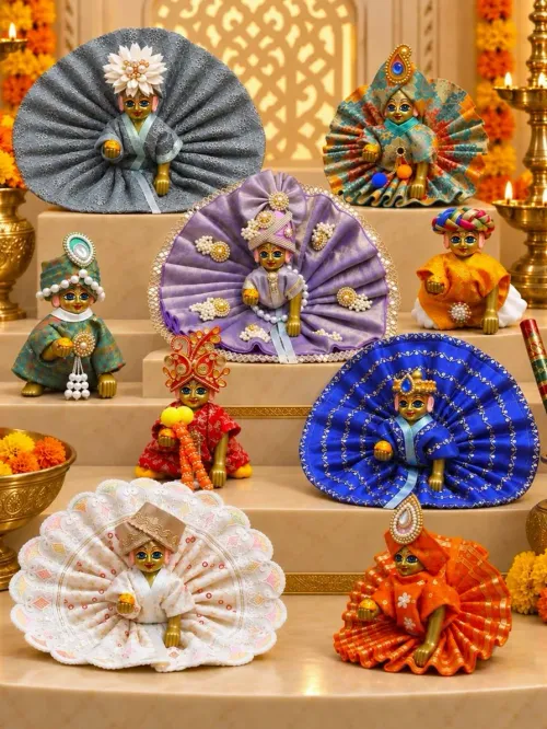 Navratri Special 9-Day Navrang Laddu Gopal Dress Combo