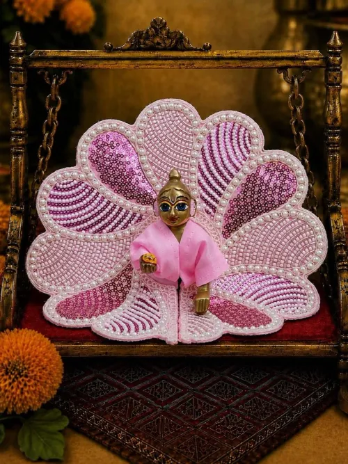 Pink Fancy Poshak for Laddu Gopal Ji