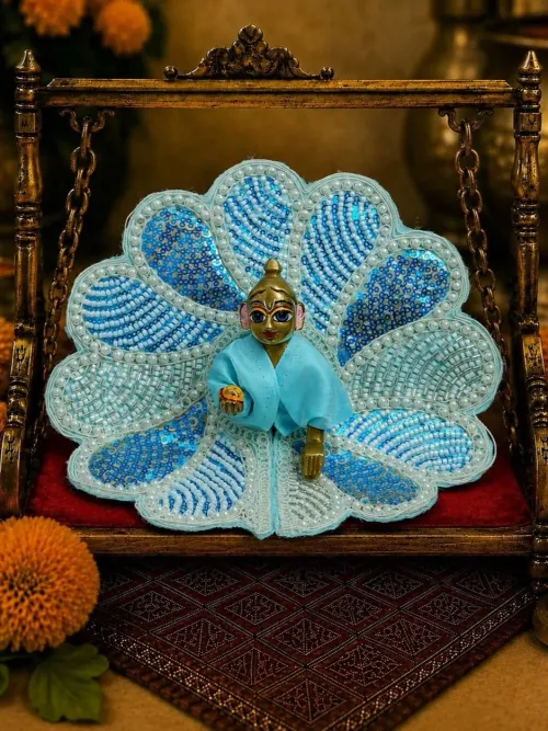 Blue Fancy Poshak for Laddu Gopal Ji