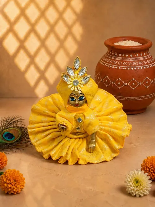 Nandeshwar Dhoti Kurta Dress for Laddu Gopal Ji