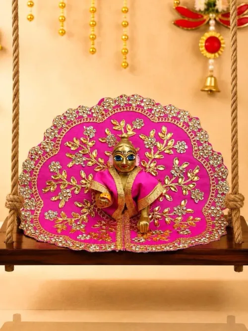 Vallari Pink Fancy Poshak for Thakurji