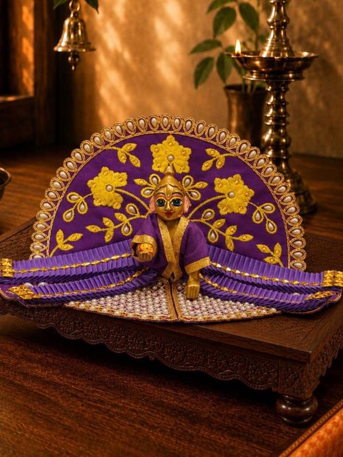 Purple Fancy Poshak for Thakurji