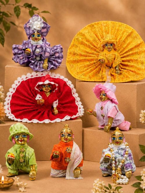 Laddu Gopal Vastu Summer Weekly Combo of 7 Dresses