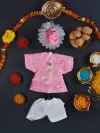 Roshan Pink Kurta Pajama Set | Laddu Gopal Dress thumbnail 4