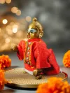 Mor Chhavi Red Kurta Pajama Dress for Laddu Gopal thumbnail 2