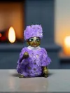 HimRajya Purple Fur Winter 3 pc Poshak Dress for Thakurji thumbnail 2