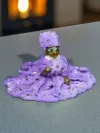 HimRajya Purple Fur Winter 3 pc Poshak Dress for Thakurji thumbnail 3