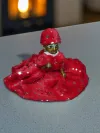 HimRajya Red Fur Winter 3 pc Poshak Dress for Thakurji thumbnail 3