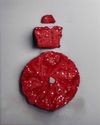 HimRajya Red Fur Winter 3 pc Poshak Dress for Thakurji thumbnail 4