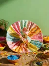 Manohar Multicolour Silk Poshak for Thakurji thumbnail 2