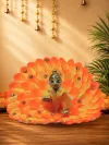 Pankhika Yellow-Orange Light Poshak For Kanha Ji thumbnail 1