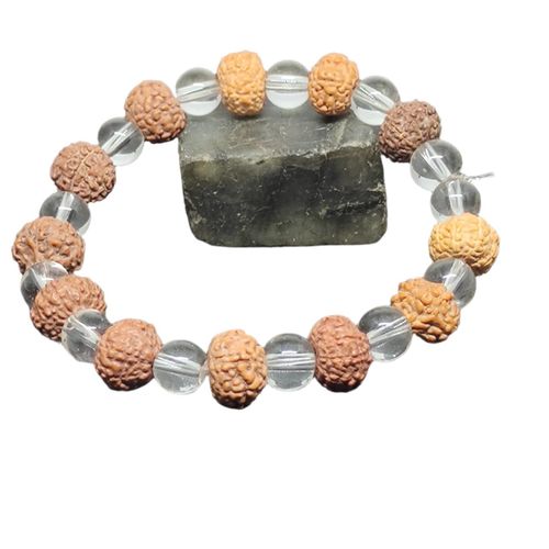 Rudraksha Sphatik Bracelet