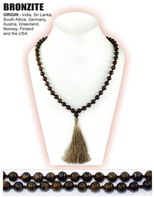 Bronzite Gems Mala