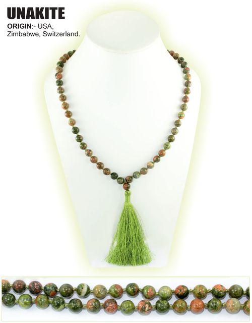 Unakite Gems Mala