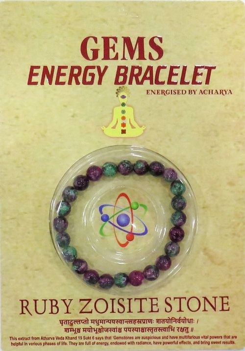 Ruby Zoisite Stone Bracelet