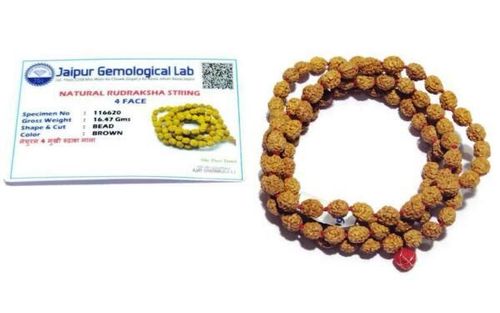 5 Mukhi Rudraksha Mala Certified 8mm