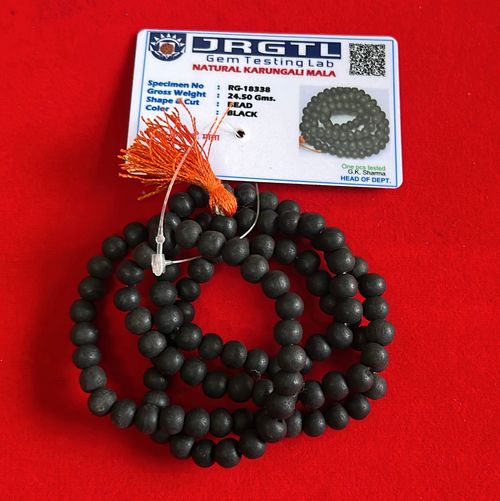 Original Karungali Malai 8mm -Natural Black Ebony Wood Mala