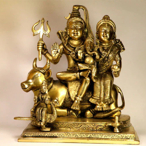 Shiv Parivar Pure Brass Idol