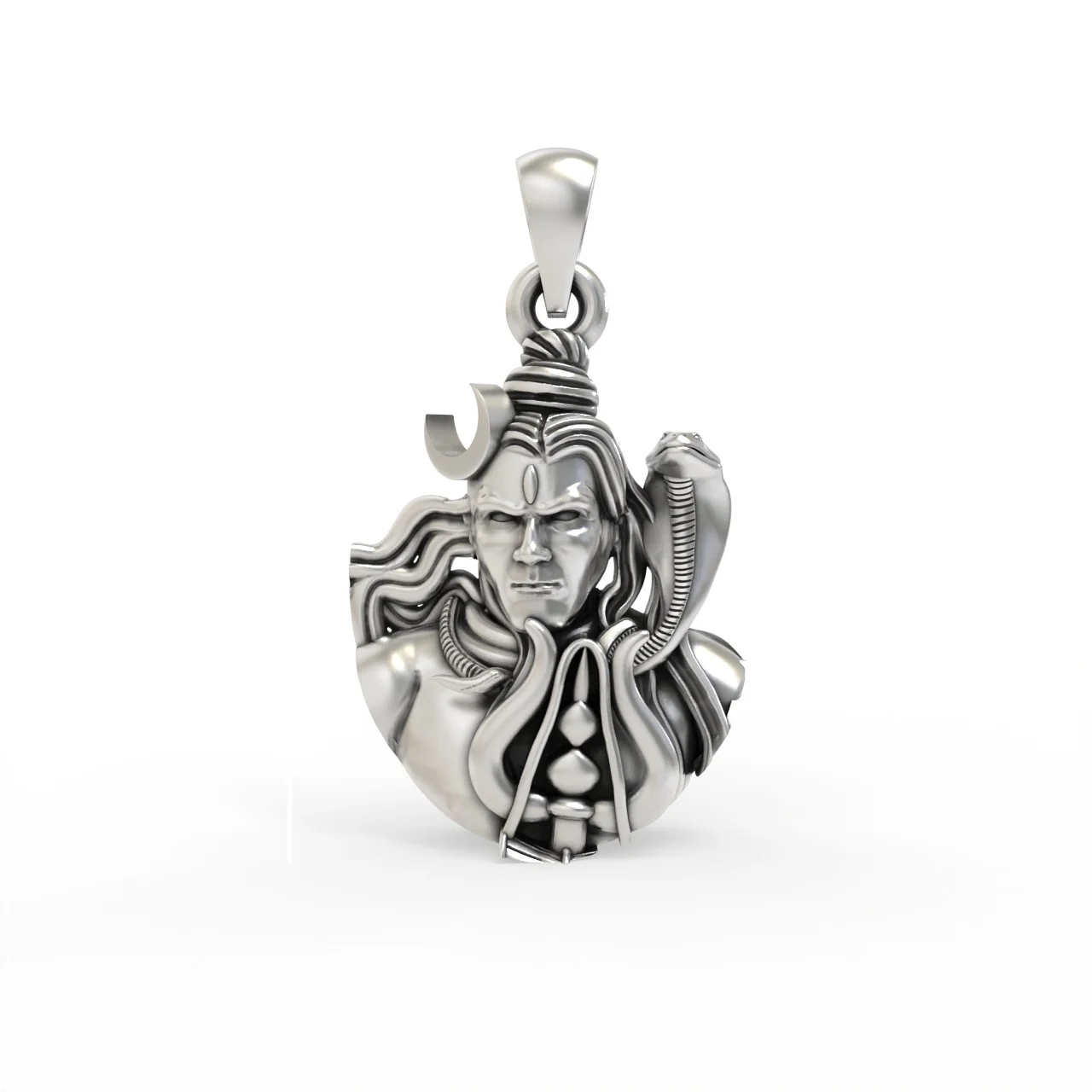 Mahadev Pendant for Babies & Small Kids – 925 Sterling Silver Mini Pendant Necklace product image