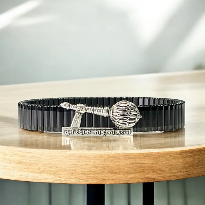 925 Silver Hanuman Gada Bracelet product image