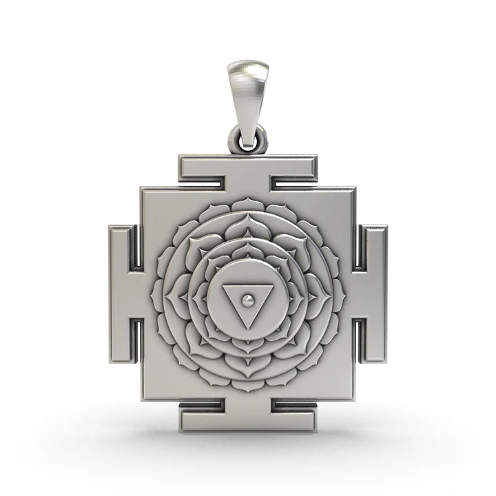 925 Silver Matangi Yantra Pendant – Sacred Symbol for Wisdom, Creativity & Powerful Communication product image