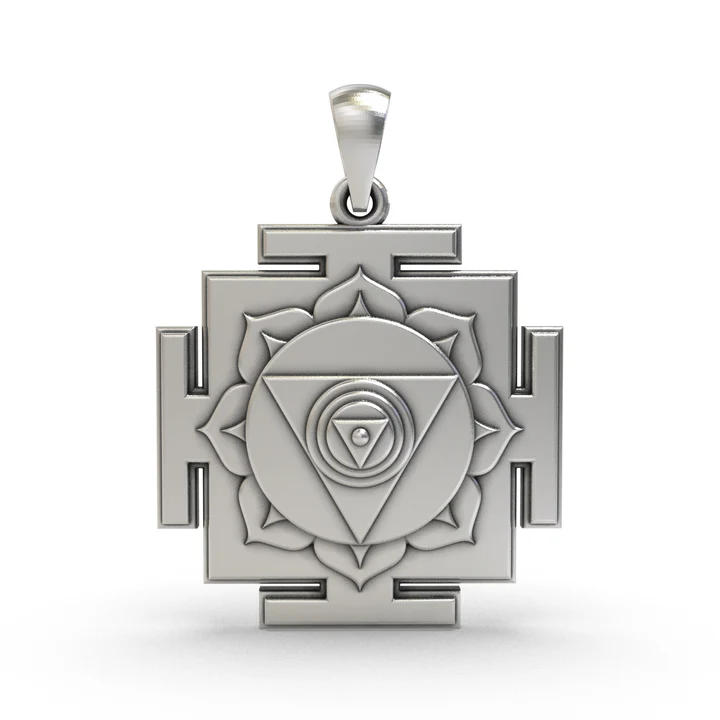 925 Silver Chinnamasta Yantra Pendant – Sacred Symbol for Protection, Spiritual Power product image