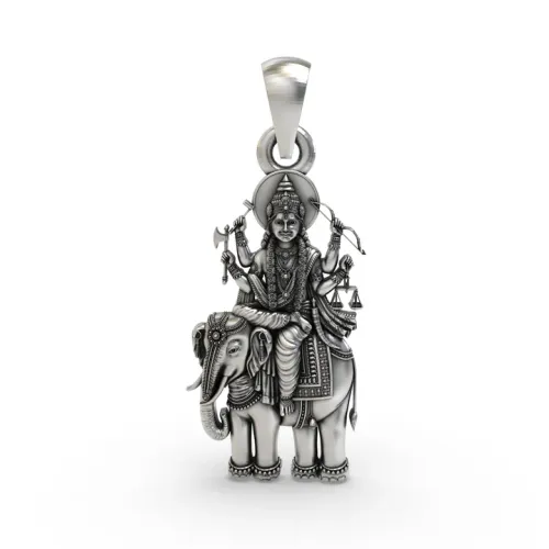 925 Silver Brihaspati Pendant | Guru Graha Devta Jewelry for Wisdom & Fortune | Spiritual Planetary 