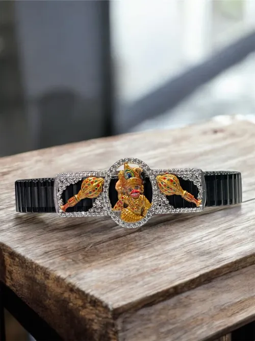 925 Silver Kashtbhanjandev Salangpur Hanumanji Bracelet 