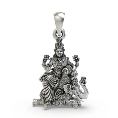 Kamalatmika Silver Pendant – Lotus Grace, Abundance & Divine Beauty