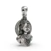925 Silver Ayodhya Ram Lala Face Pendant – Divine Lord Ram Pendant for Blessings & Protection thumbnail 3
