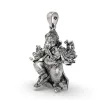 Anizors Vinayaka Sculpture Pendant | 925 Silver Ganesha Pendant thumbnail 2