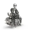 925 Silver Lakshmi Narayan Pendant – Vishnu & Lakshmi Seated on Lotus, Chakra & Shankh Detailing, thumbnail 3