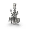 925 Silver Shiv Shakti Ardha Nareeswara Pendant thumbnail 4