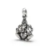 Small Sitting Ganesha Silver Pendant thumbnail 2