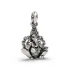 Small Sitting Ganesha Silver Pendant thumbnail 3