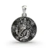 925 Silver Ganesh Pendant – Detailed Oxidized Ganesha Locket for Protection, Wisdom & Blessings thumbnail 1
