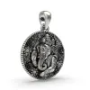 925 Silver Ganesh Pendant – Detailed Oxidized Ganesha Locket for Protection, Wisdom & Blessings thumbnail 3
